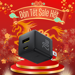 Củ Sạc Nhanh Baseus Palm C+U Charger 20W (USB + Type C Dual Port, 20W PD/QC 3.0 Multi Quick Charge Support)