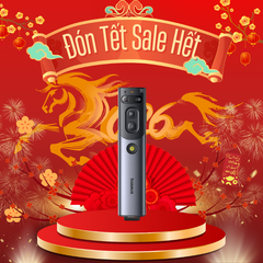 Bút trình chiếu Baseus Orange Dot AI Voice – Dual-laser, giọng nói thành văn bản, kết nối 2.4G/Bluetooth, phạm vi chiếu 100m