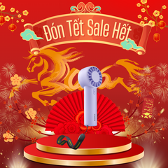 Quạt cầm tay Baseus GoTrip DT1 Mini – 1200mAh, gió mạnh 4m/s, 3 tốc độ, êm 39dB, quay 10000RPM, dùng 4h