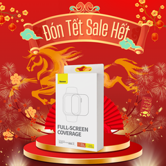 Kính Cường Lực Full Viền Chống Trầy Cho Apple Watch Baseus NanoCrystal Series Screen Protective Film Series  4/5/6/SE/SE 2