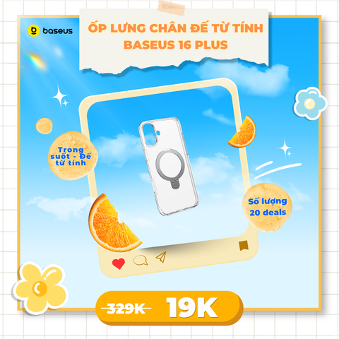 Ốp Lưng Chân Đế Từ Tính Baseus SkyRing Series 180° with Stand for iP14/16