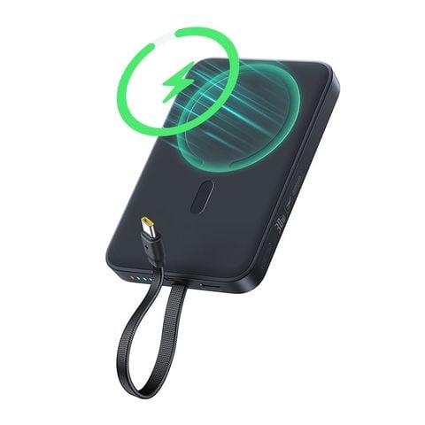 Pin Dự Phòng Không Dây Tích Hợp Cáp Type-C Baseus EnerFill FM11 10000mAh 30W (15W Wireless Charging, Airline-Approved, NTC Temperature Control)