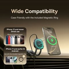 Đế Giữ Điện Thoại Từ Tính Kiêm Sạc Không Dây Baseus PrimeTrip C03s Pro (15W Wireless Charging, Stick-On Type)