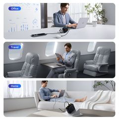 Củ Sạc Nhanh Baseus PicoGo AE21 100W (2*Type-C + 1*USB-A port, Real-Time Charging Info Display)