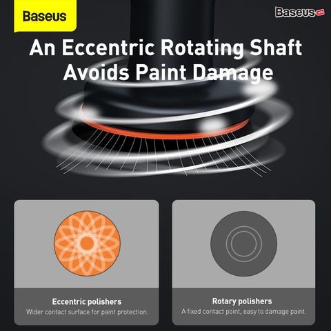 Máy Đánh Bóng Bằng Điện Không Dây Baseus New Power Cordless Electric Polisher 3800 vòng/phút