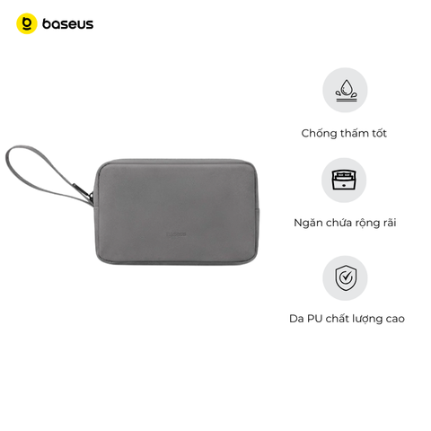 Túi Đựng Phụ Kiện Chống Thấm Nước Baseus Easy Journey Series Storage Bag (Da PU Siêu Mịn, Giặt được, Chống bụi, Chống thấm nước)