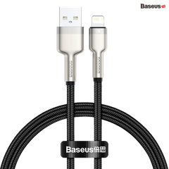 Cáp sạc nhanh Baseus Cafule Metal – USB-A to Lightning, 2.4A, siêu bền, dùng cho iPhone/iPad, chống đứt gãy