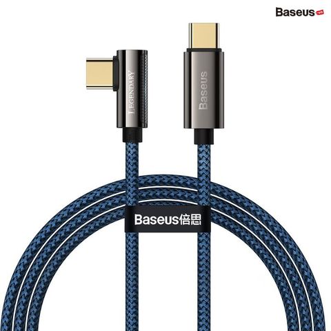 Cáp sạc C to C đầu gập chữ L Baseus Legend Series Elbow 100W (5A/20V, E-marker Chip, PD/QC Quick Charging, LED & Elbow Design)