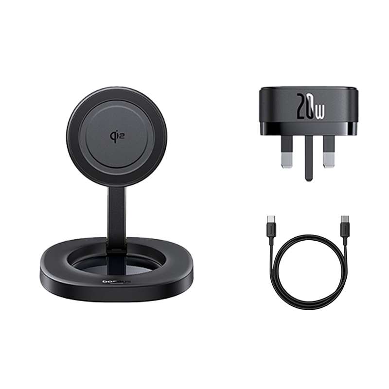 Đế Sạc Đứng Không Dây Gấp Gọn Baseus EnerFill FF11 15W (Qi2 Wireless Charging, Efficient Heat Dissipation, Strong Magnetic Attachment)