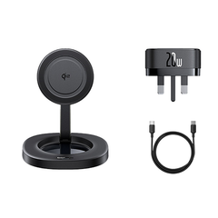 Đế Sạc Đứng Không Dây Gấp Gọn Baseus EnerFill FF11 15W (Qi2 Wireless Charging, Efficient Heat Dissipation, Strong Magnetic Attachment)