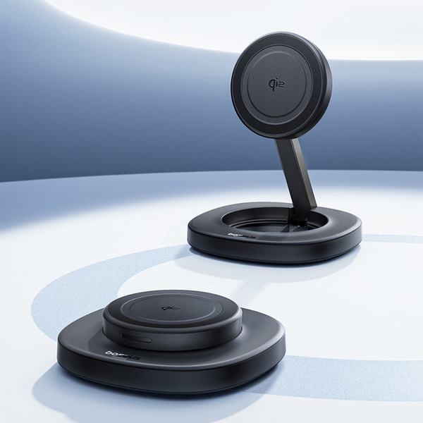 Đế Sạc Đứng Không Dây Gấp Gọn Baseus EnerFill FF11 15W (Qi2 Wireless Charging, Efficient Heat Dissipation, Strong Magnetic Attachment)