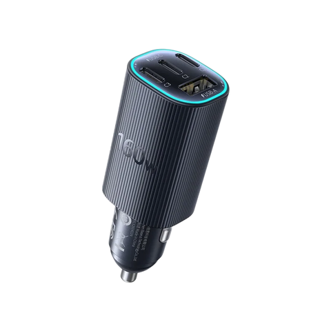 Tẩu Sạc Cho Ô Tô Baseus PrimeTrip VP2 160W (3*Type-C + 1*USB-A port, Ice-Blue LED Indicator)
