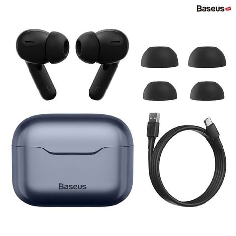 Tai nghe TWS chống ồn chủ động Baseus SIMU ANC S1/S1 Pro True Wireless Earphone (Chống ồn chủ động, Xuyên Âm, Hi Fi/Stereo, AAC/SBS, Dual Core DSP)