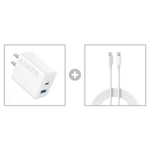 Sạc 2 Cổng Anker 20W kèm cáp C to C dài 1.5m - B2348