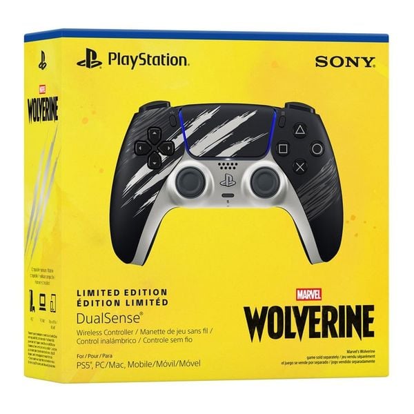 Tay cầm PS5 DualSense - Marvel’s Wolverine Adamantium Limited Edition