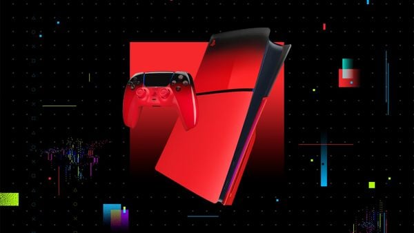 Vỏ máy PlayStation 5 Slim (PS5) - Techno Red