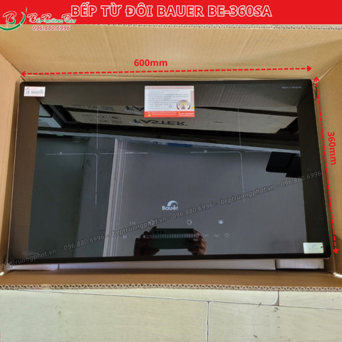 Bếp Từ BAUER BE 360SA- Malaysia- Bếp kích thước 60cm (tặng kèm hút mùi)