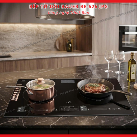 Bếp Từ đôi BAUER BE 626JPG -BH chính hãng 3 năm