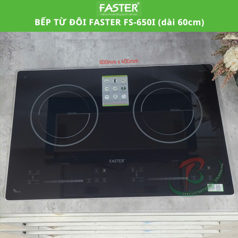 Bếp từ đôi Faster FS-650I (rộng 60cm) phù hợp cho căn bếp nhỏ
