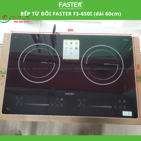 Bếp từ đôi Faster FS-650I (rộng 60cm) phù hợp cho căn bếp nhỏ