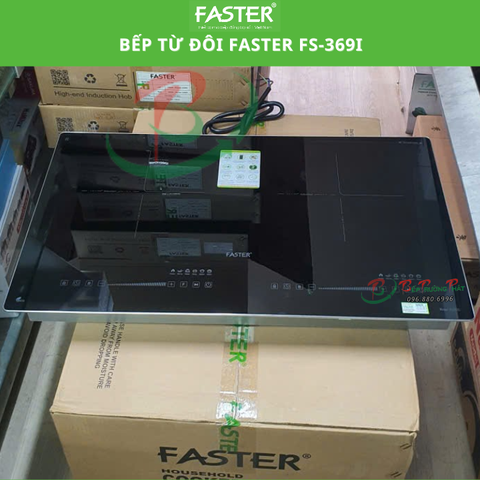 Bếp từ đôi Faster FS-369I | sôi liu riu |bo viền nhôm 4 cạnh| BH chính hãng 3 năm