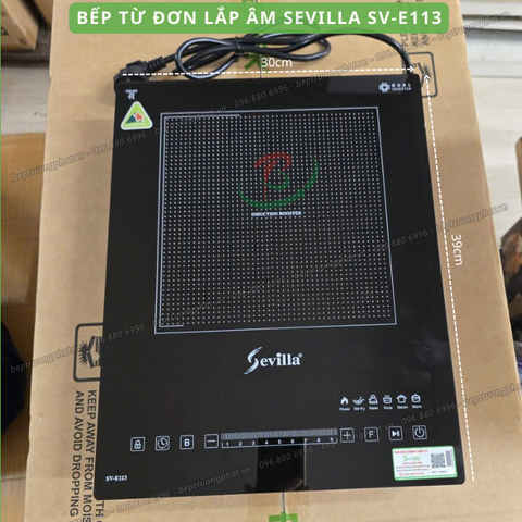 Bếp từ đơn âm Sevilla SV-E113| bếp từ đơn lắp âm