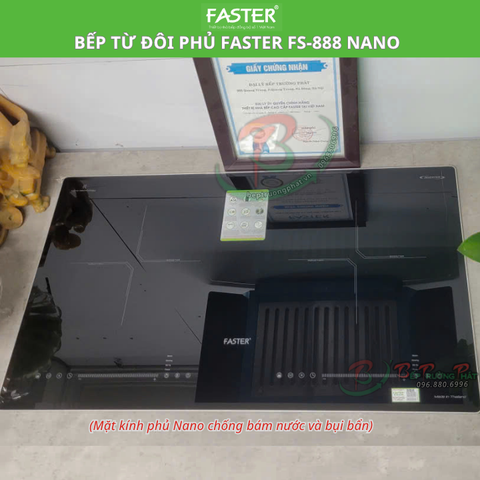 Bếp từ nhập khẩu Thái Lan FASTER FS-888Nano (Kính phủ Nano công nghệ mới chống nước &bám bẩn)