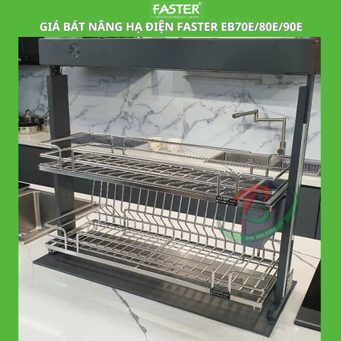 Giá bát nâng hạ điện Faster EB 70E/80E/90E 304, giá bát tự động chạy thông minh