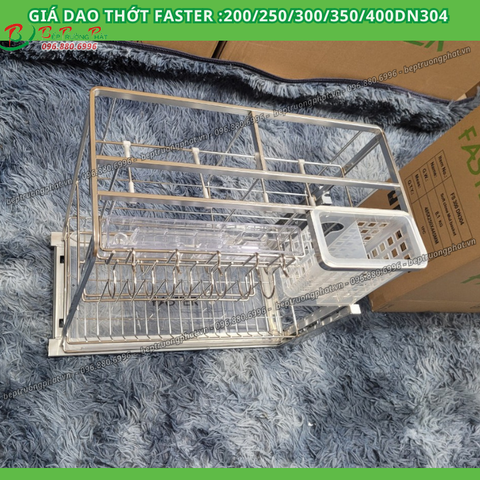 Giá dao thớt chai lọ Faster MF200/250/300/350/400 DN304, Inox 304 nan dẹt cao cấp