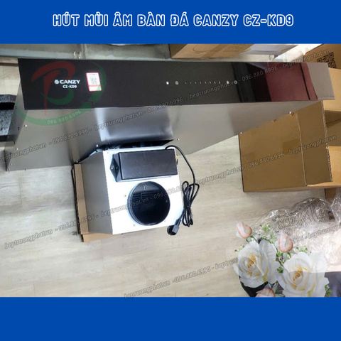 Máy hút mùi âm bàn đá Canzy CZ-KD9 | Công suất: 1250m3/h