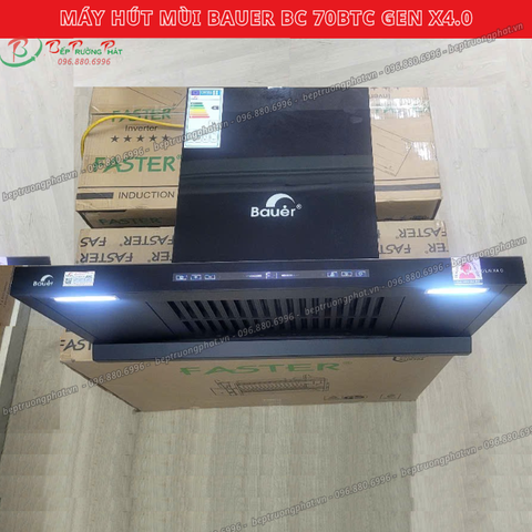 Máy hút mùi chữ T Bauer BC 70BTC GEN X4.0 | Động cơ BLDC | tự làm sạch động cơ|  9 cấp độ hút