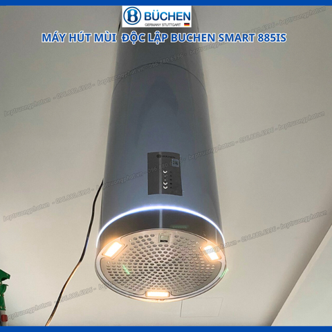 Hút mùi độc lập BUCHEN SMART885IS, công suất hút 1200m^3/h