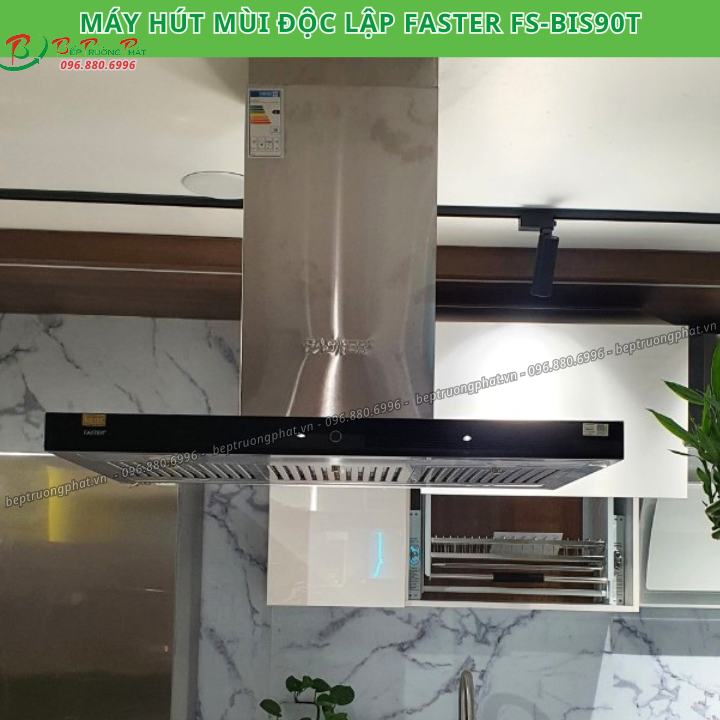 Máy hút mùi độc lập Faster BIS 90T- Điều khiển cảm ứng 2 mặt