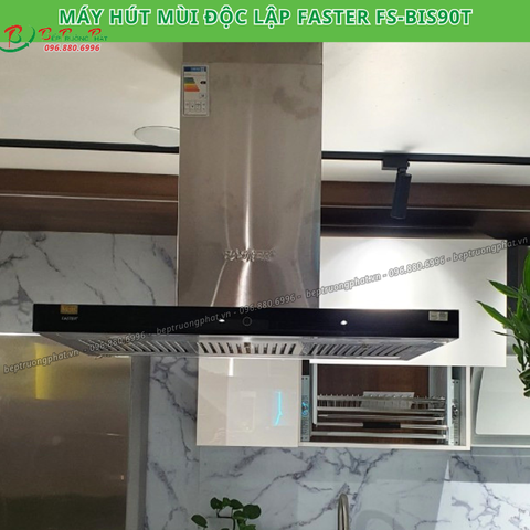 Máy hút mùi độc lập Faster BIS 90T- Điều khiển cảm ứng 2 mặt