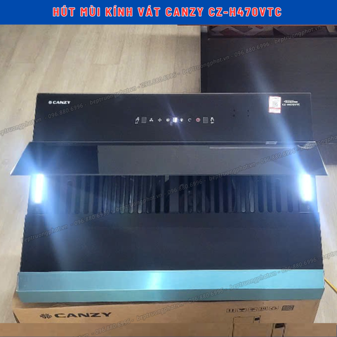 Máy hút mùi kính vát Canzy CZ-H470VTC, bảo hành chính hãng 3 năm