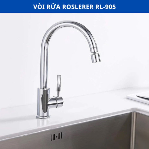 Vòi rửa bát 2 đường nước Roslerer RL-905 - Bảo hành 3 năm