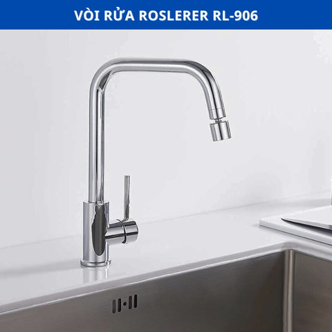 Vòi rửa bát 2 đường nước Roslerer RL-906 - Bảo hành 3 năm