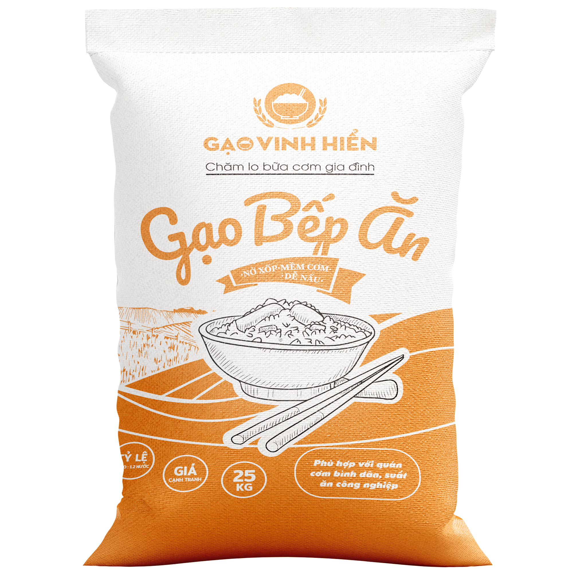  Gạo Bếp Ăn Vinh Hiển túi 25kg 