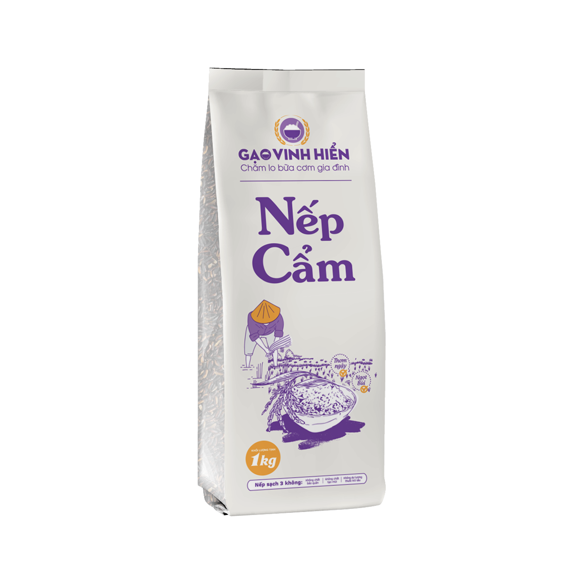  Nếp Cẩm Vinh Hiển- Túi 1KG 