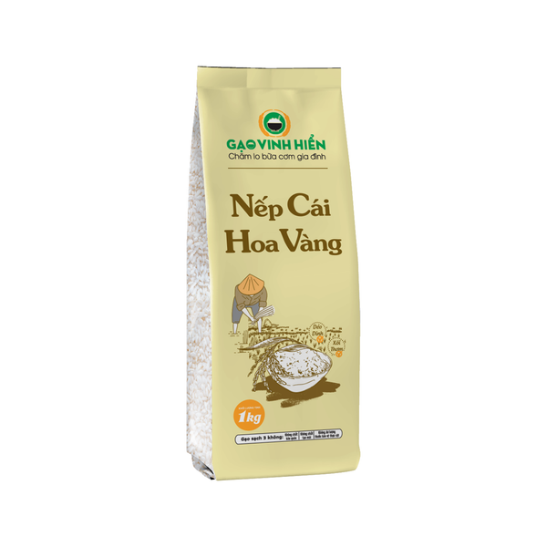  Nếp Cái Hoa Vàng Vinh Hiển- Túi 1KG 