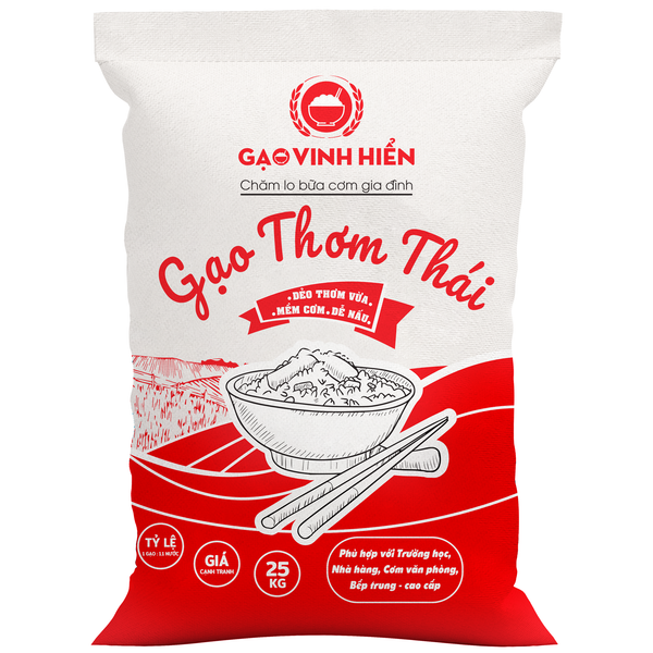  Gạo Thơm Thái Vinh Hiển túi 25kg 