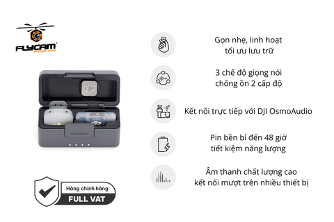 dji mic mini 2 (1tx+1 mobile rx+charging case)
