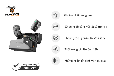 dji mic 2 (2 tx + 1 rx + charging case)
