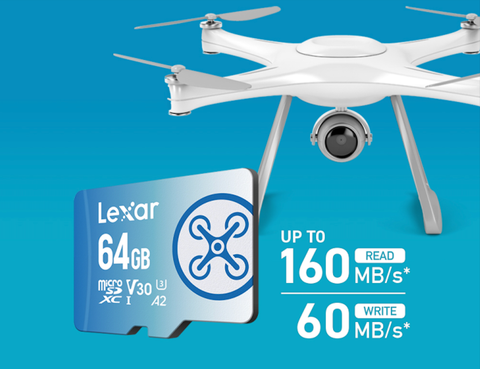 thẻ nhớ lexar fly micro sdxc 64gb (xanh)