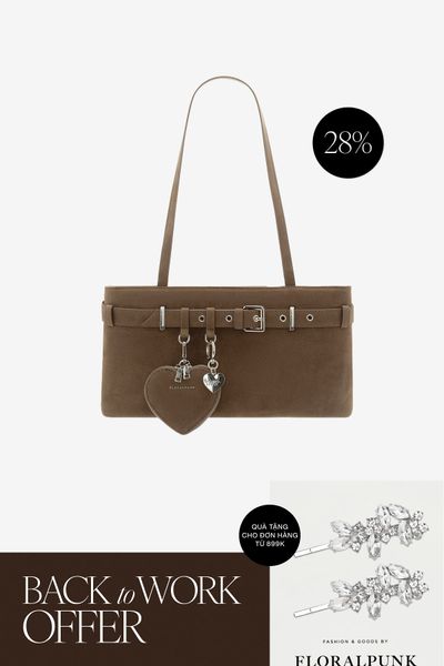 Túi Xách Floralpunk Belt Bag - Suede Teddy