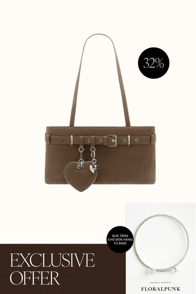 Túi Xách Floralpunk Belt Bag - Suede Teddy