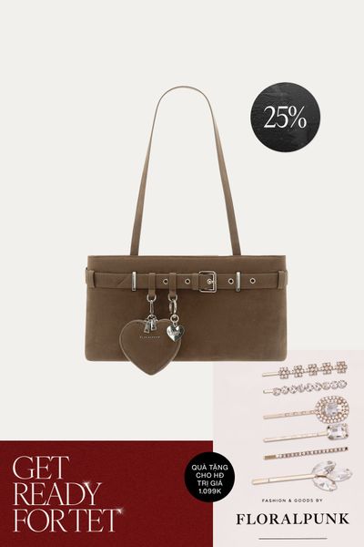 Túi Xách Floralpunk Belt Bag - Suede Teddy