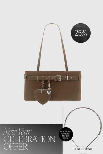 Túi Xách Floralpunk Belt Bag - Suede Teddy