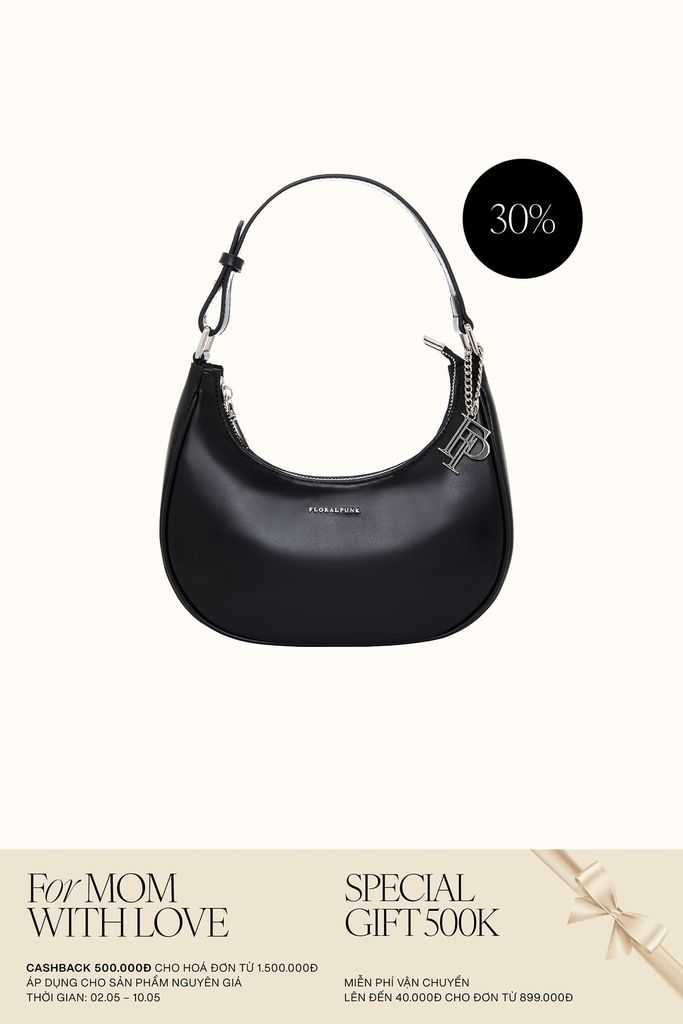 Túi Xách Floralpunk Amar Hobo Bag - Black