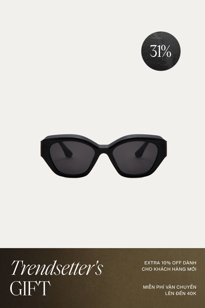Mắt Kính Floralpunk Arden Sunglasses - Black